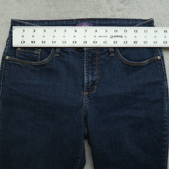 Not Your Daughters Jeans NYDJ Women's Size 4 Blue Mid-Rise Legging 30" Inseam - Picture 14 of 15